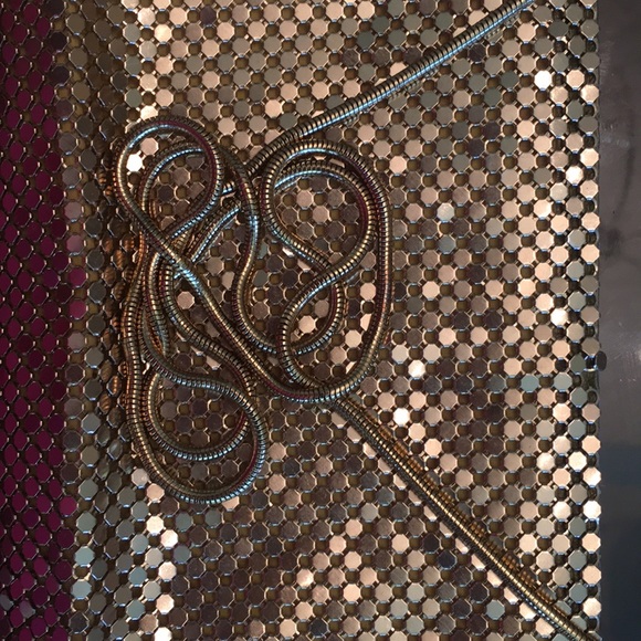 HOT VINTAGE Gold Evening Bag - Picture 1 of 8